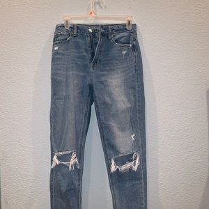 distressed jeans